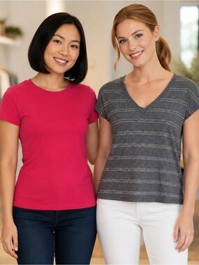 Women’s Small Top Bundle LOFT Outlet & Liz Claiborne 2-Piece